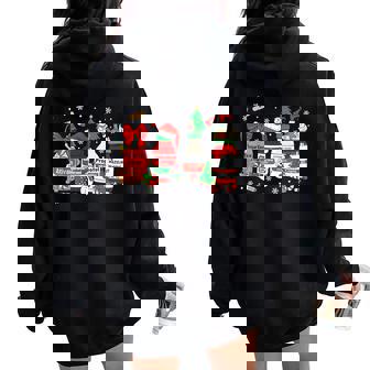 Christmas Nurse Medical Christmas Rn Er Nurse Women Oversized Hoodie Back Print | Seseable CA