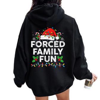Forced Family Christmas Xmas Women Women Oversized Hoodie Back Print - Thegiftio UK