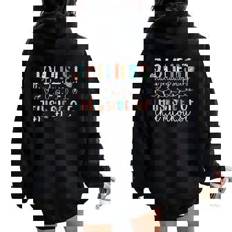 Jolly Shopping Christmas Shopping Lover Xmas Womens Women Oversized Hoodie Back Print | Seseable CA