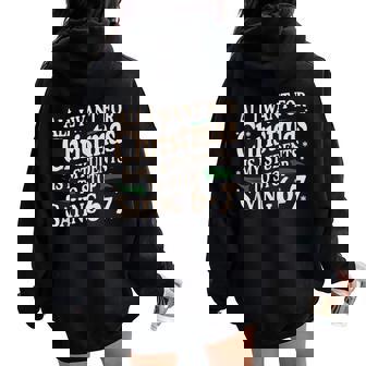 Teacher Christmas 67 Students Saying 6 7 Six Seven Women Oversized Hoodie Back Print | Mazezy