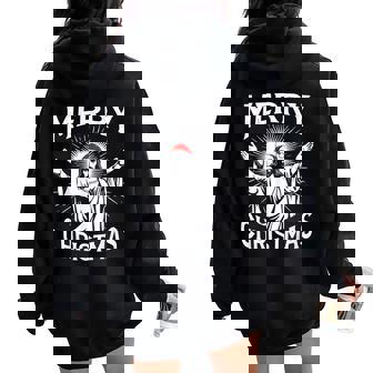 Merry Christmas Christian Jesus Pajamas Pjs Xmas Women Women Oversized Hoodie Back Print | Seseable CA