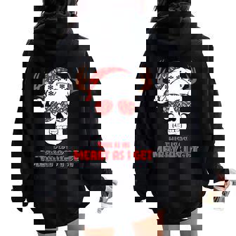 This Is As Merry As I Get Christmas Skeleton Skull Women Oversized Hoodie Back Print | Seseable CA