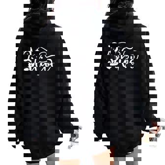 Nativity Scene Believe Christian Family Merry Christmas Xmas Women Oversized Hoodie Back Print | Seseable CA