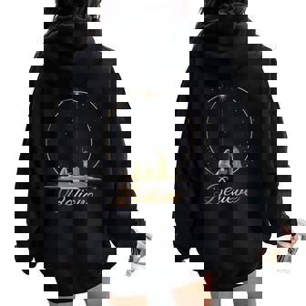 Nativity Scene Believe Christian Xmas Family Merry Christmas Women Oversized Hoodie Back Print | Seseable CA