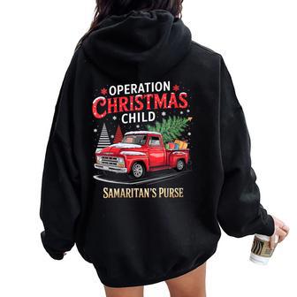 Operation Christmas Child Family Matching Xmas Women Oversized Hoodie Back Print | Seseable CA