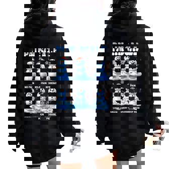 Pain Scale Snowman Nurse Christmas Icu Nurse Humor Women Oversized Hoodie Back Print | Seseable CA