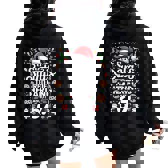 Students Saying 6-7 Six Seven Teacher Christmas Humor Women Oversized Hoodie Back Print | Mazezy