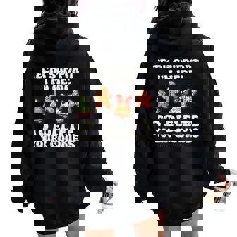 Tech Support Here To Delete Cookies Gingerbread Teacher Xmas Women Oversized Hoodie Back Print | Seseable CA