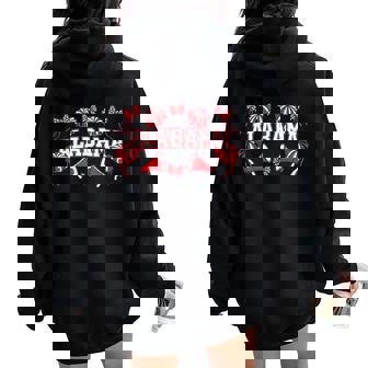 Alabama Women Kids Boys Girls Youth Teen Men Toddlers Women Oversized Hoodie Back Print | Mazezy