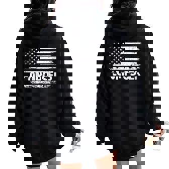 American USA Flag Composer Music Composers Compose Song Women Oversized Hoodie Back Print | Mazezy