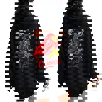 Chili And N'Duja Women Oversized Hoodie Back Print | Mazezy