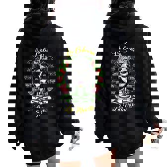 Christmas Sugar Skull Woman Art Day Of Dead Floral Skeleton Tank Top Women Oversized Hoodie Back Print | Mazezy