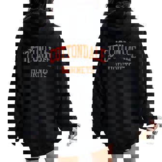 Cottondale High School HS Cottondale FL Vintage Sports Women Oversized Hoodie Back Print | Mazezy