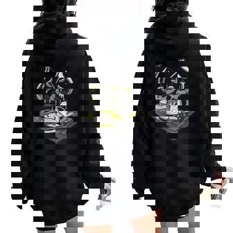 Crying Onions Dark Humor Women Oversized Hoodie Back Print | Mazezy