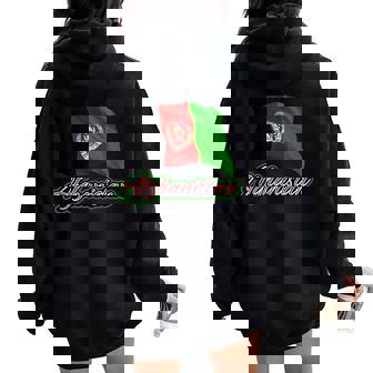 Flag Of Afghanistan Patriotic Men Women Kids Afghan Tank Top Women Oversized Hoodie Back Print | Mazezy