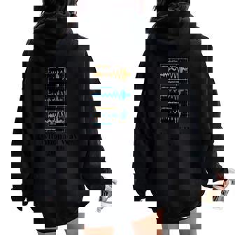 Gravitational Waves LIGO Vintage 2016 Women Oversized Hoodie Back Print | Mazezy