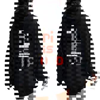 Grid Is Good Crossword Puzzle Word Nerd Humor Women Oversized Hoodie Back Print | Mazezy