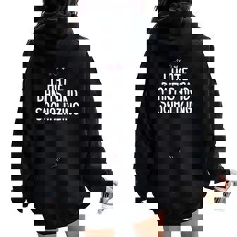I Hate Pants And Socializing For Friend Introvert Women Oversized Hoodie Back Print | Mazezy
