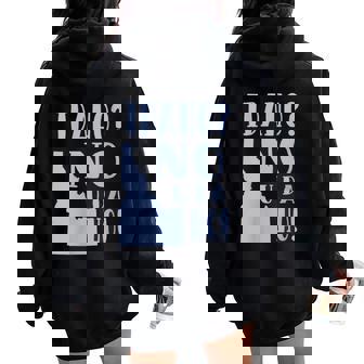 Idaho No U Da Ho State Humor Women Oversized Hoodie Back Print | Mazezy