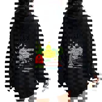 Meet Me In Iowa Cute US State Travel Retro Women Women Oversized Hoodie Back Print | Mazezy