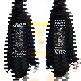 Nauruan Princess Dab Nauru Pride Heritage For Girls Kids Women Oversized Hoodie Back Print | Mazezy