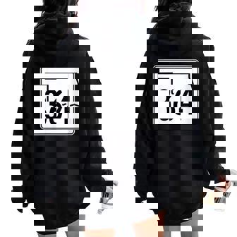 Oklahoma Highway 364 Sign OK-364 State HWY Women Oversized Hoodie Back Print | Mazezy