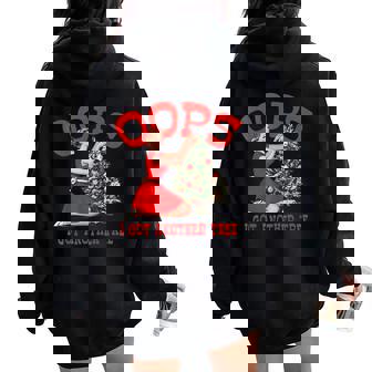 Oops I Got Another Tree Christmas Holliday Vintage Girl Women Oversized Hoodie Back Print | Mazezy