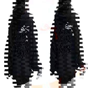 Prayer Changes Things Bow Christian Girl Teen Cute Jesus Women Oversized Hoodie Back Print | Mazezy