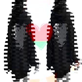 Proud Belarusian Boy Girl Aunt Dad Mom Belarus Flag Heart Tank Top Women Oversized Hoodie Back Print | Mazezy