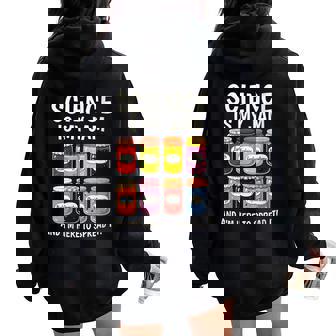 Science Is My Jam Chemistry College Teacher Appreciation Women Oversized Hoodie Back Print | Mazezy