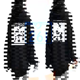 South Carolina Highway 261 Sign SC-261 State HWY Women Oversized Hoodie Back Print | Mazezy