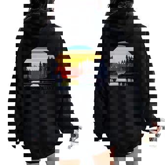 Summersville Lake West Virginia Women Oversized Hoodie Back Print | Mazezy