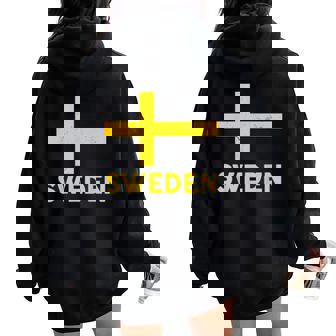 Toddler Swedish-Hirt Sweden Flag Sverige Kids Boy Men Women Women Oversized Hoodie Back Print | Mazezy