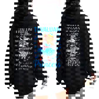 Tuvaluan Princess Dab Dance Island Pride For Girls Kids Women Oversized Hoodie Back Print | Mazezy