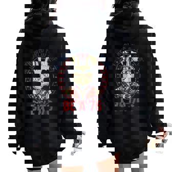 In The World Full Of 67 Be 76 Rabbit 67 Meme Women Oversized Hoodie Back Print | Mazezy