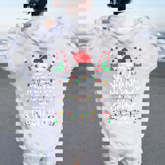 Due To Inflation Ugly Christmas Sweaters For Tri-Blend Women Oversized Hoodie Back Print | Mazezy