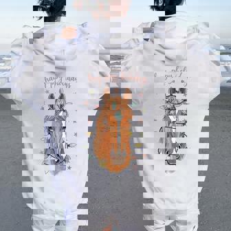 Hay-Ppy Happy Christmas Horse Lovers Holiday Xmas Spirit Women Oversized Hoodie Back Print - Thegiftio