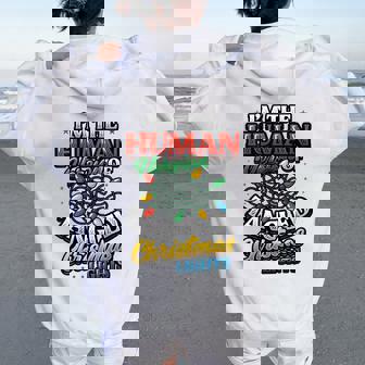 Human Version Of Tangled Christmas Lights Christmas Women Oversized Hoodie Back Print | Seseable CA