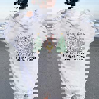 Let Heaven And Nature Sing Coquette Christmas Christian Xmas Women Oversized Hoodie Back Print | Seseable CA