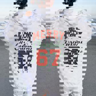 Merry Christmas 67 Women Oversized Hoodie Back Print | Seseable CA