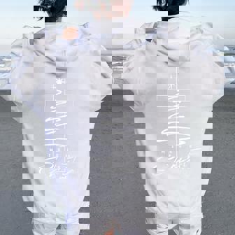 Merry Christmas Xmas Cross Christian Jesus Family Pajamas Women Oversized Hoodie Back Print - Thegiftio