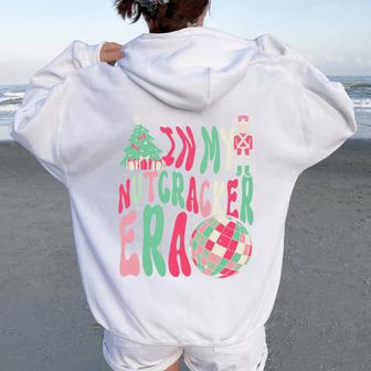In My Nutcracker Era Cute Groovy Xmas Tri-Blend Women Oversized Hoodie Back Print - Thegiftio UK