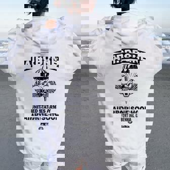 Airborne School Fort Benning Ga Paratrooper Veteran Women Oversized Hoodie Back Print | Seseable CA