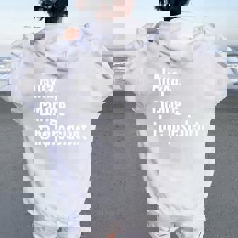 Alexa Change The President Anti Trump Trump Sarcastic Women Oversized Hoodie Back Print | Seseable FR