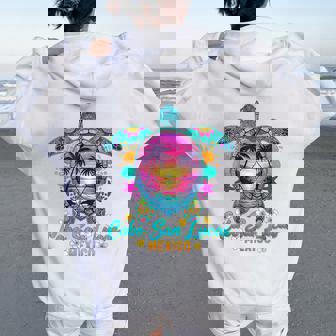 Cabo San Lucas Mexico Sea Turtle Sunset Tropical Beach Women Oversized Hoodie Back Print - Thegiftio