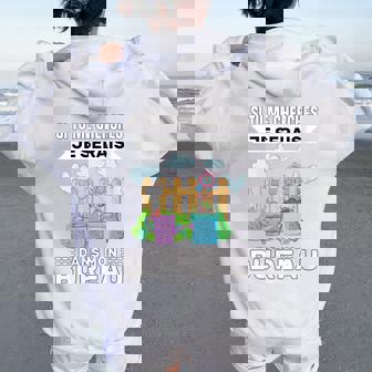 Cadeau Retraite Jardinage Original Pour Jardinier Sweat à capuche oversize pour femme avec imprimé dans le dos - Cadeauxyz