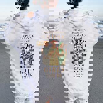 Catholic Girls Saints Joan Of Arc Rose Of Lima Philomena Women Oversized Hoodie Back Print | Mazezy