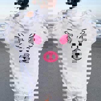 Costumeisage De Cochon Pour Adulte Enfant Homme Et Sweat à capuche oversize pour femme avec imprimé dans le dos - Cadeauxyz