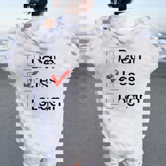 - Dean Logan Jess Checkbox Team Jess Fille Et Sweat à capuche oversize pour femme avec imprimé dans le dos - Cadeauxyz