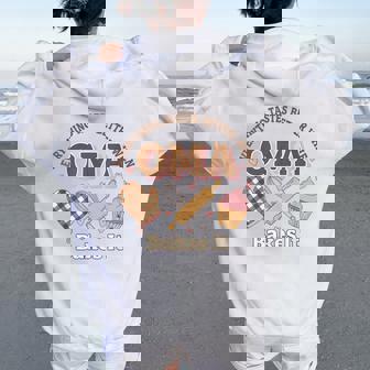 Everything Tastes Better When Oma Bakes It Mother's Day Women Oversized Hoodie Back Print | Mazezy